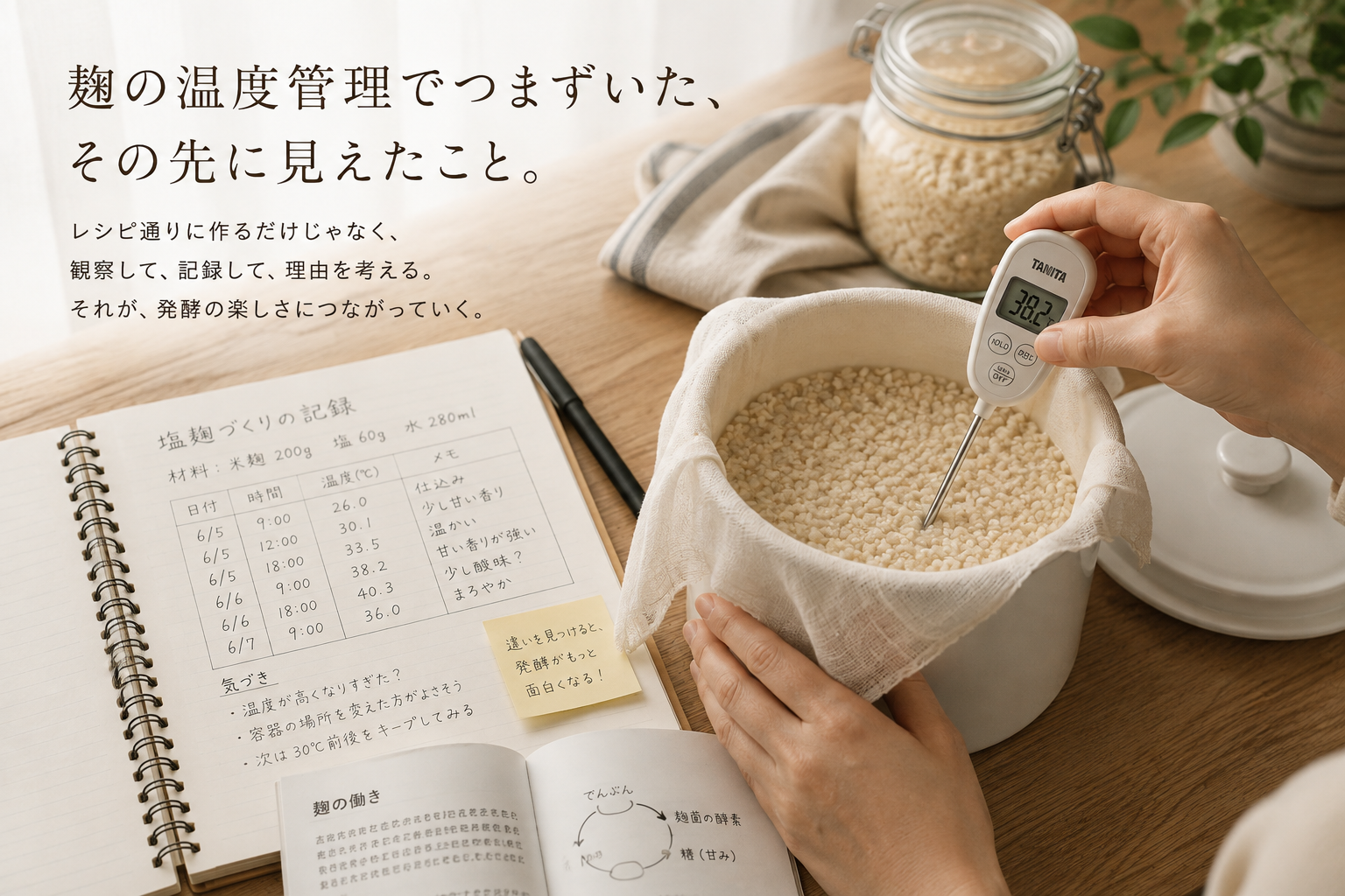 麹の温度管理でつまずいて、初めて気づいたこと。